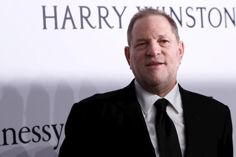 FILE PHOTO: Film producer Harvey Weinstein attends the 2016 amfAR New York Gala at Cipriani Wall Street in Manhattan, New York February 10, 2016. REUTERS/Andrew Kelly/File Photo
