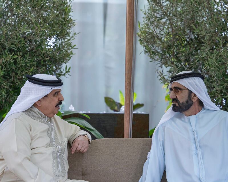 The leaders met at Al Marmoom Majlis, where they discussed ways to further boost ties between the two countries