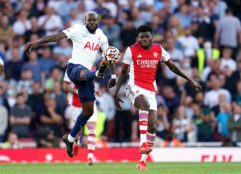 Tanguy Ndombele - 5: Good ball with outside of right boot to put Reguillon away down right just after Arsenal opener but lost midfield battle to likes of Partey and Xhaka. PA