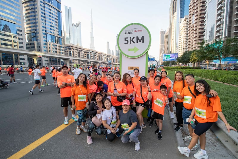 The 5km run ends at Dubai Mall 