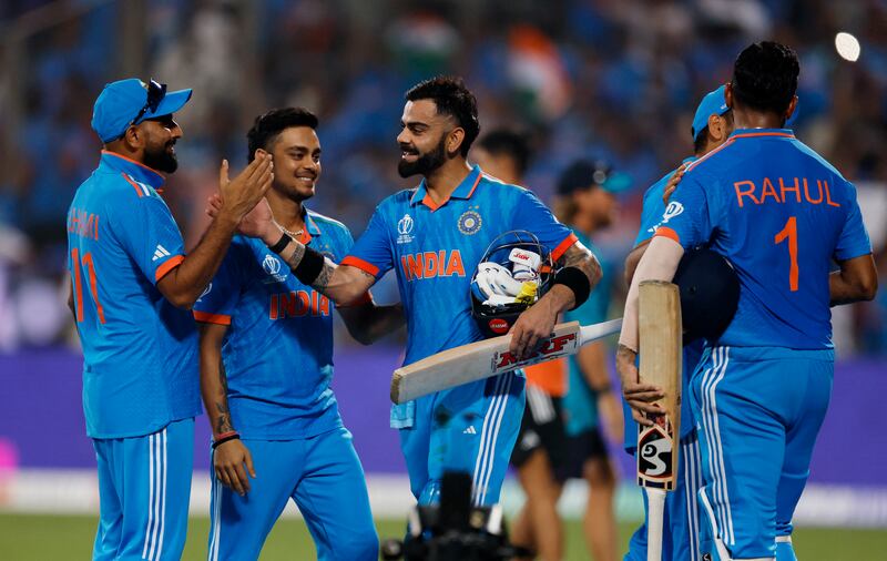 Virat Kohli led India's latest successful run chase at the World Cup with a century against Bangladesh. Reuters