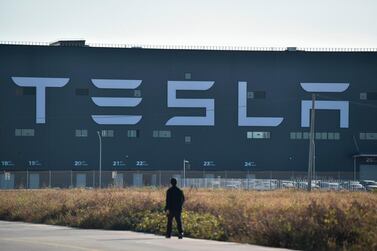 The new Tesla factory in Shanghai. Electric car maker Tesla saw a late year surge after a bumpy start to 2019, posting a jump in car deliveries in the final three months. AFP