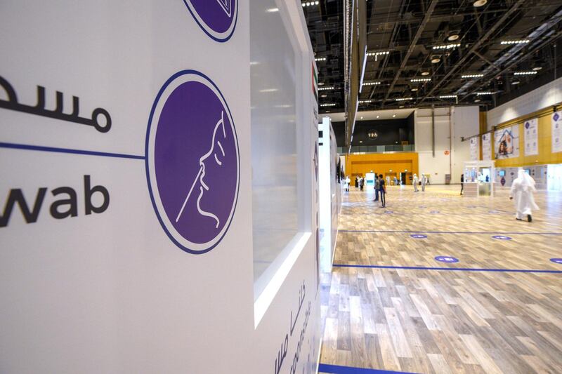 Abu Dhabi, United Arab Emirates, June 4, 2020.   
  The new Covid-19 Prime Assessment Center at ADNEC.
Victor Besa  / The National
Section:  NA
Reporter:  Shireena Al Nowais