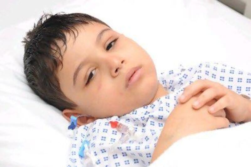 Abdul Rahman Hisham, 6, is in a serious condition in hospital after aluminium phosphide was used in an apartment opposite his home.