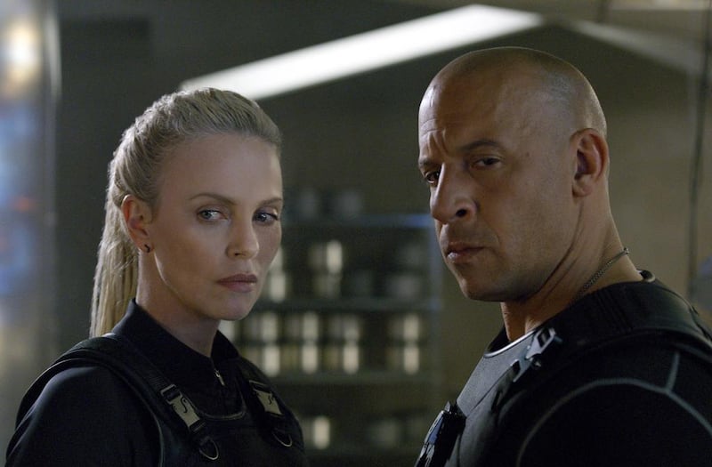 Charlize Theron and Vin Diesel will return in 'F9'. AP