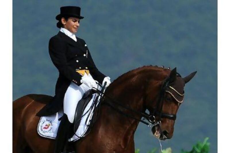 Farah al Khajai's horse, Whisper, cost nearly Dh500,000, a relatively modest sum in the world of competitive dressage.