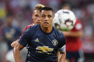 Soccer Football - Pre Season Friendly - Bayern Munich v Manchester United - Allianz Arena, Munich, Germany - August 5, 2018 Manchester United's Alexis Sanchez in action REUTERS/Andreas Gebert
