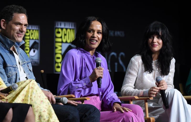 Dylan Smith, Sara Zwangoban, and Markella Kavenagh were part of the panel on day two of Comic-Con.