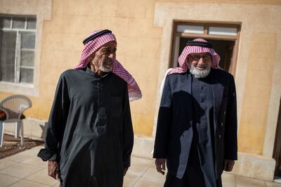 Brothers Ibrahim Al Shawakh (left) and Abdullah Al Shawakh, (right) also known as Abu Ali, in Al Sahil on the outskirts of Raqqa. Tom Nicholson