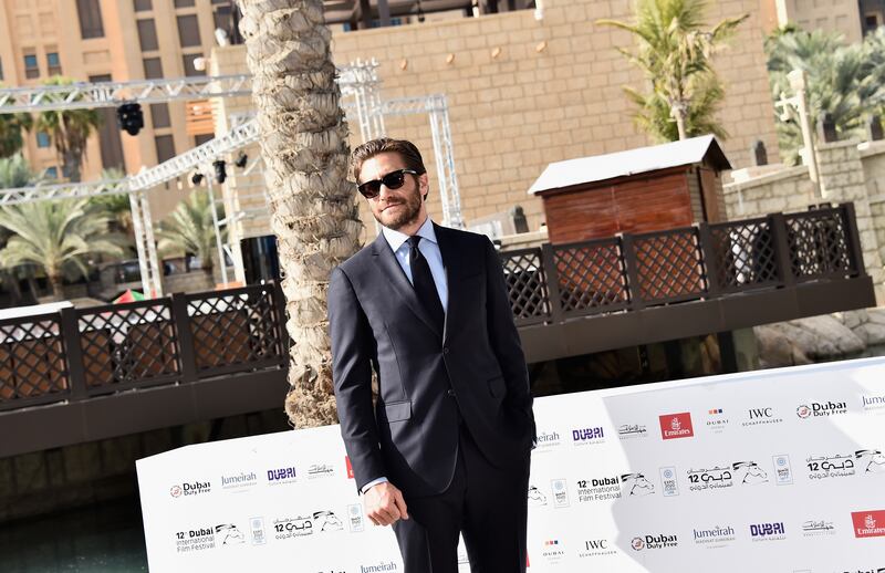 Actor Jake Gyllenhaal at a photocall during the Dubai International Film Festival in 2015. Getty Images