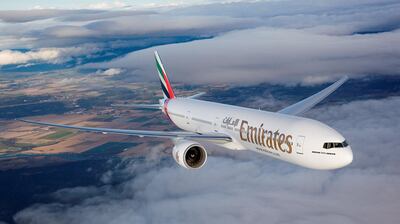 A handout photo of Emirates Boeing-777-300ER  (Courtesy: Emirates / The Boeing Company) *** Local Caption ***  bz06mr-exectravel-emirates02.JPG