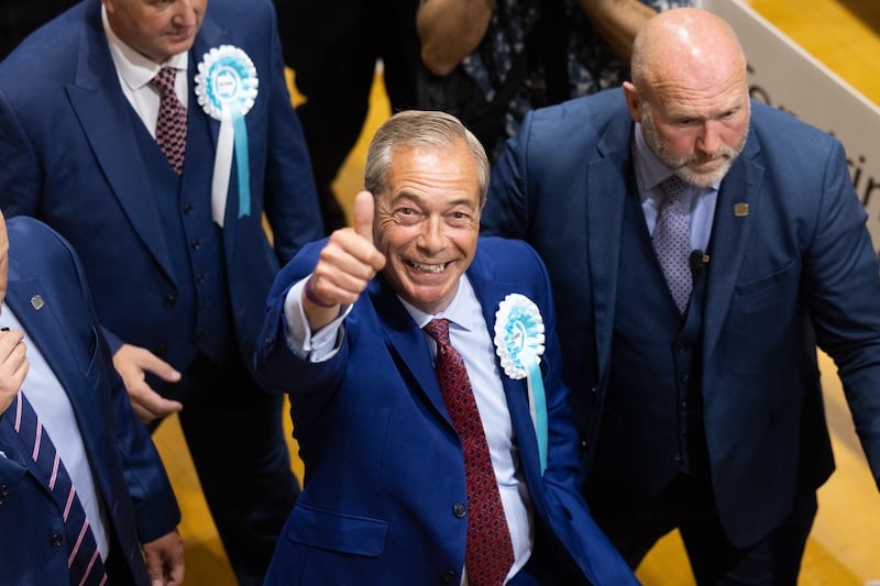 Nigel Farage, leader of Reform UK, was victorious in Clacton-on-Sea, in Essex. Bloomberg