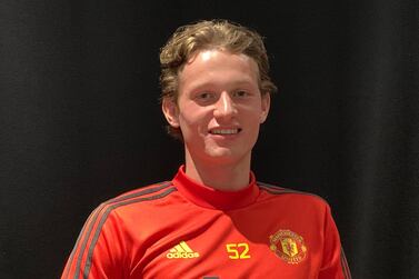 Manchester United's Max Taylor says he wants to be someone who 'people look up to in terms of raising money and helping others'. PA