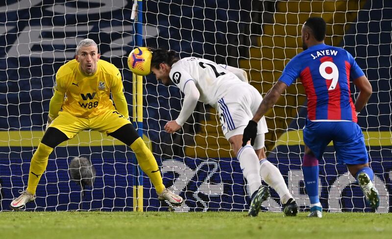 CRYSTAL PALACE RATINGS: Vicente Guaita - 6, Was very unlucky for both of Leeds’ goals and made some good saves throughout the evening. AFP