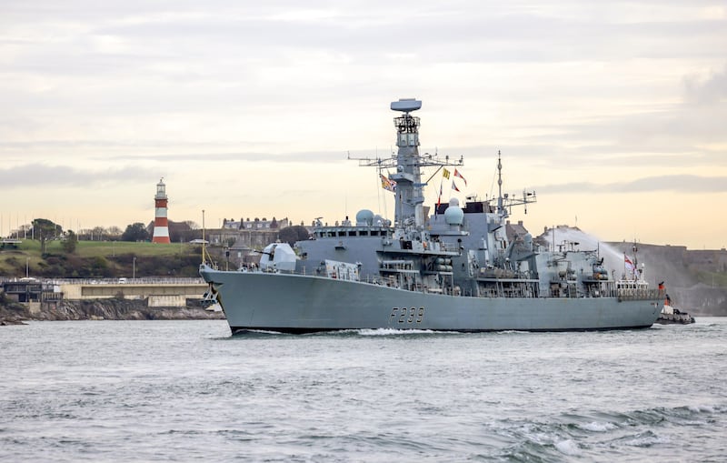 HMS Richmond will be deployed in the Red Sea temporarily while HMS Diamond is restocked. PA