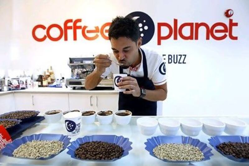 From small beginnings: Coffee Planet plans to work with franchisees in its expansion abroad. Satish Kumar / The National