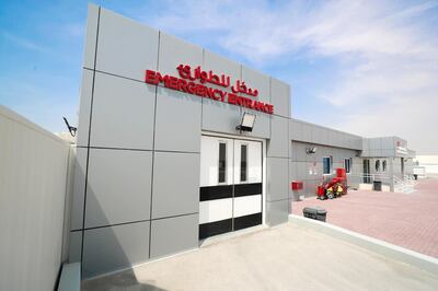 Dubai, United Arab Emirates - August 05, 2019: Tour of Expo2020Õs emergency aid centre. Monday the 5th of August 2019. Expo Site, Dubai. Chris Whiteoak / The National