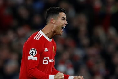 Soccer Football - Champions League - Group F - Manchester United v Atalanta - Old Trafford, Manchester, Britain - October 20, 2021 Manchester United's Cristiano Ronaldo celebrates after the match REUTERS / Phil Noble     TPX IMAGES OF THE DAY
