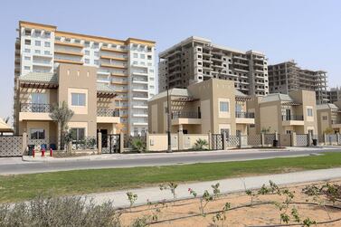 The villas at the Living Legends residential area in Dubai. Pawan Singh / The National