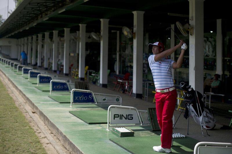 Myanmar professional golfer Aung Win. Ye Aung Thu / AFP