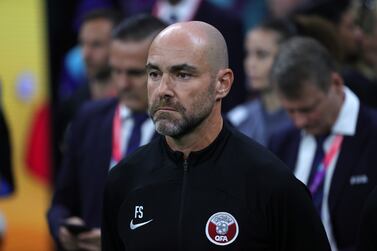 Qatar's head coach Felix Sanchez during the FIFA World Cup 2022 group A Opening Match between Qatar and Ecuador at Al Bayt Stadium in Al Khor, Qatar, 20 November 2022.   EPA / Friedemann Vogel