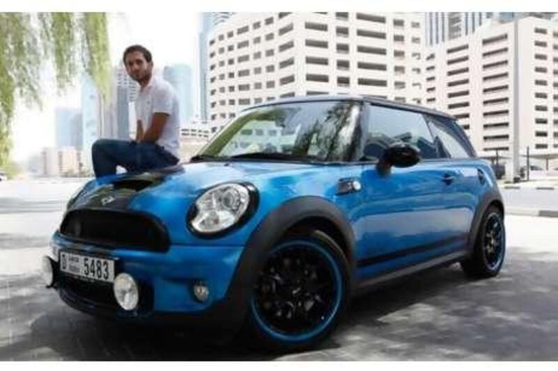 This is the second Mini that Mahmoud Chemaitelly has owned. His first Mini was wrecked in an accident, but as soon as he could he bought a new, upgraded version.