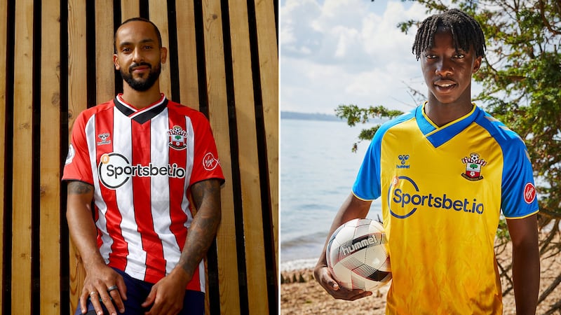 Southampton: It's goodbye sash and hello stripes as the Saints hook up with Hummel. The crossneck is likeable, as are the classic Hummel chevron shoulders. The yellow away kit really should belong in the 1980s and has a non-league kit vibe, but hey, what's wrong with bringing multi-millionaire footballers back down to earth? RATING: 8/10