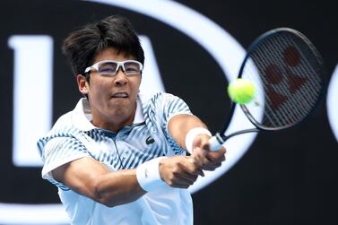 Hyeon Chung made his Mubadala World Tennis Championship debut last year. Getty Images