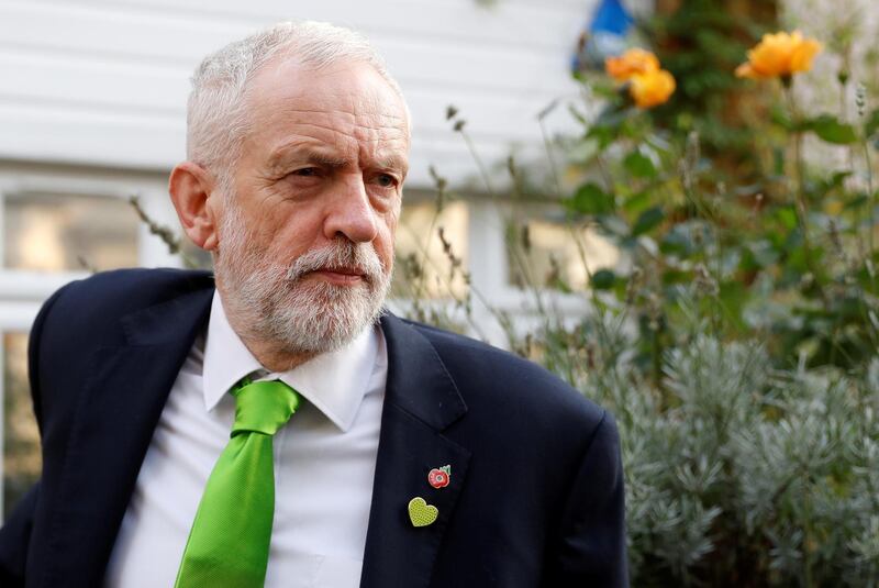 Britain's opposition Labour Party leader Jeremy Corbyn leaves his home in London, Britain October 30, 2019. REUTERS/Peter Nicholls     TPX IMAGES OF THE DAY