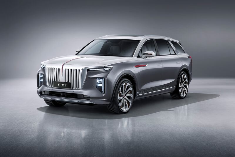 The Hongqi E-HS9 electric SUV model comes with an eight-year/160,000km battery warranty. Courtesy: Altawkilat