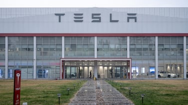 A Tesla showroom in Beijing. The company is facing intense competition from various local brands in the world's biggest consumer market. Bloomberg
