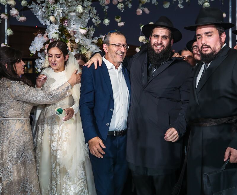 It was the largest Jewish wedding in the UAE since the signing of the Abraham Accords.  