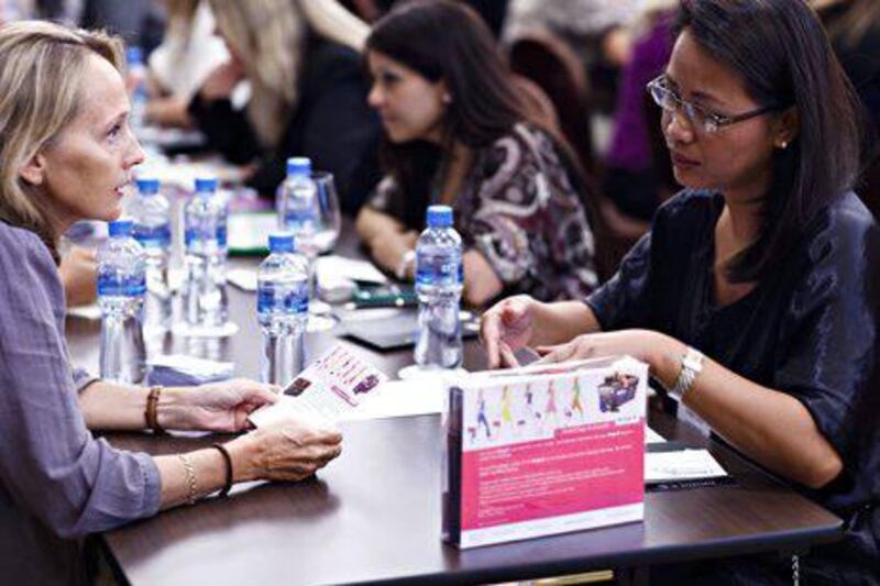 A handout photo showing Speed networking at Heels & Deals (Photo by Sarah Martin)