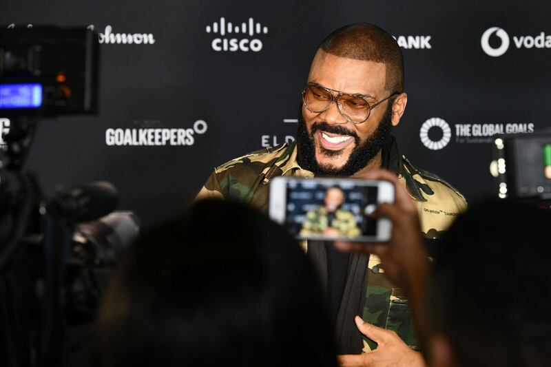 JOHANNESBURG, SOUTH AFRICA - DECEMBER 02:  Tyler Perry attends the Global Citizen Festival: Mandela 100 at FNB Stadium on December 2, 2018 in Johannesburg, South Africa.  (Photo by Noam Galai/Getty Images for Global Citizen Festival: Mandela 100)