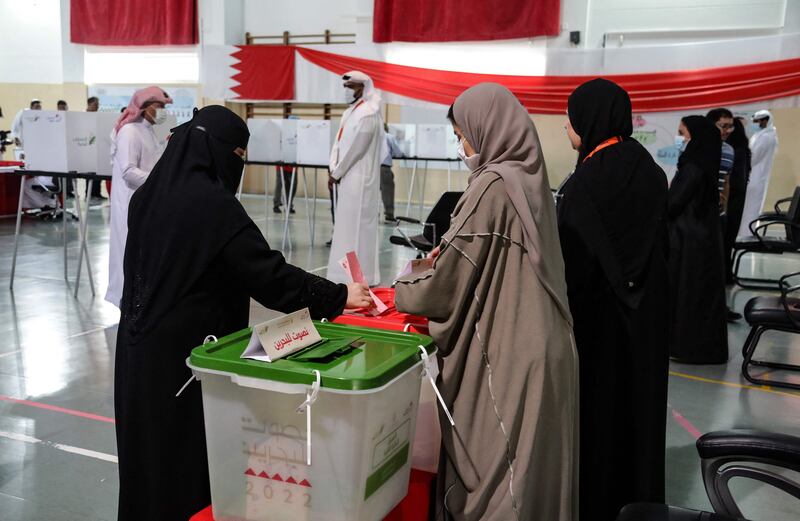 While Bahrainis vote on Saturday, citizens overseas voted on Tuesday, and election officials say polling abroad is up on the figures from 2018.