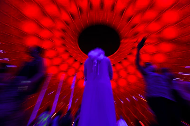 Light and sound shows are being held across the Expo 2020 Dubai site for one of the biggest Hindu celebrations of Diwali. Photo: EPA