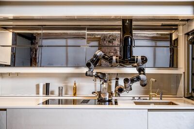 The world's first fully robotic kitchen was launched at Gitex. Courtesy Moley Robotics