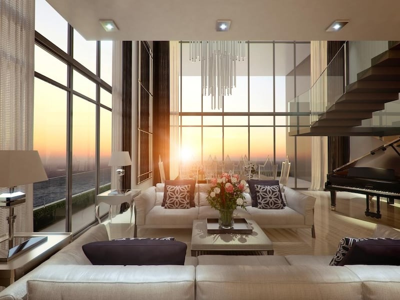 Prices for plush apartments at Anwa tower will range between Dh1,700 and Dh2,200 per square foot. Courtesy Omniyat