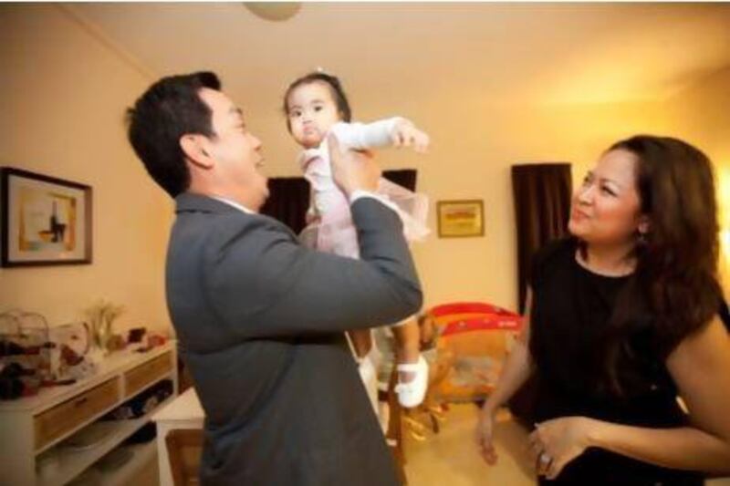 Harold and Wilma Alvarez spent Dh30,000 on IVF before giving birth to Daphne.