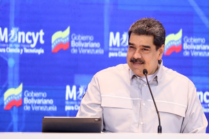 Venezuelan President Nicolas Maduro's government has received vital equipment for its oil industry from Iran. Photo: AP