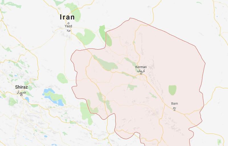 The quake has hit near Kerman. Google Maps