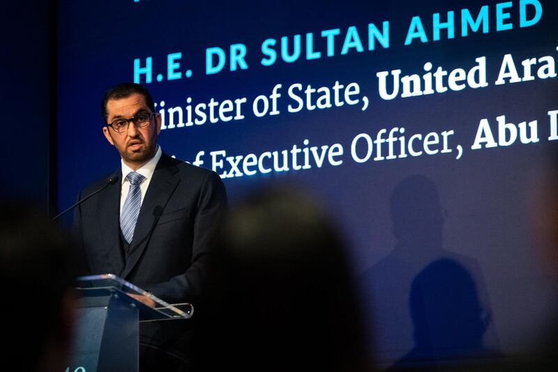 London, UK – October 9, 2019: The Abu Dhabi National Oil Company (ADNOC) is creating new opportunities for partnerships and investments as it pursues a balanced smart growth strategy and drives responsible production to reliably meet the world’s growing energy demand, according to Dr. Sultan Ahmed Al Jaber, UAE Minister of State and ADNOC Group CEO, at the 40th Oil and Money Conference hosted by Energy Intelligence. Courtesy Adnoc