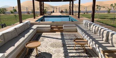 Farm 118 offers a modern farm stay in the Abu Dhabi desert. Photo: Airbnb