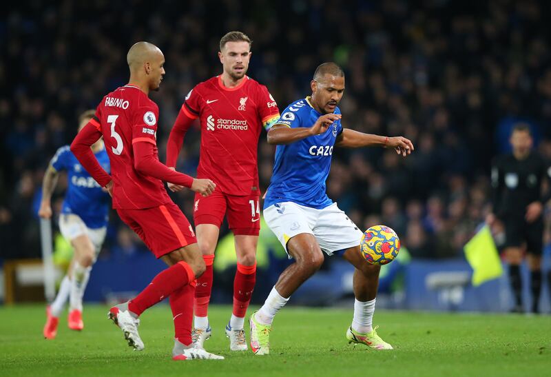 Salomon Rondon – 6. The Venezuelan had his best game in an Everton shirt. He battled hard and made himself available for the ball until he limped off in the 59th minute to be replaced by Gordon. Getty Images