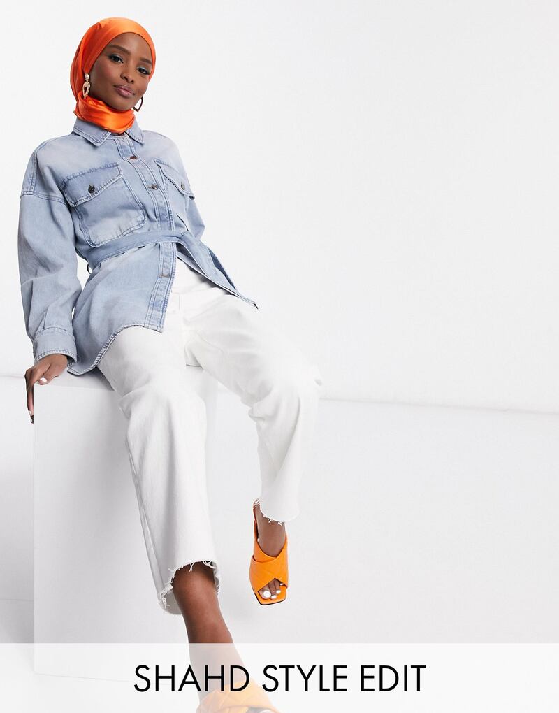 Soft-washed denim features in Shahd Batal's edit for Asos