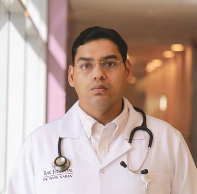 Dr Vivek Karan is a neurologist at RAK Hospital