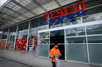 Profits at Tesco, the UK's largest retailer, fell by 6.3 per cent in the year to the end of February. AP