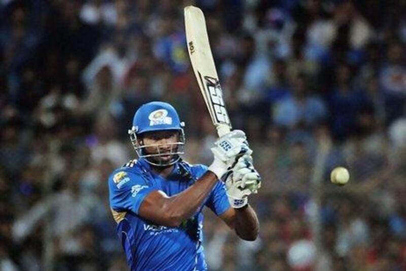 A file photo of Kieron Pollard, who played a excellent knock earlier for Mumbai to give them a fighting total. Daniel Berehulak / IPL