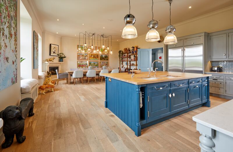 The kitchen has been renovated to keep its country style