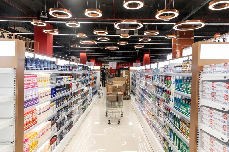 'The National' gets a first look at Geant Hypermarket in Dubai Hills Mall, the largest store for the brand in the UAE. All photos: Antonie Robertson / The National